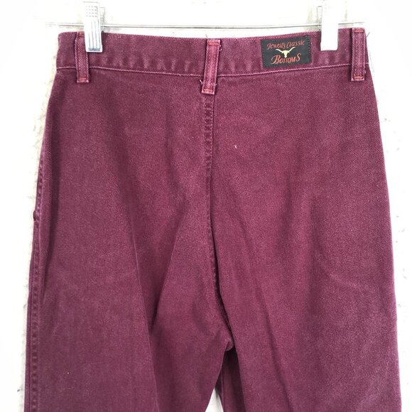 Vintage Jewells Classic Bottoms Jeans Juniors 7 Purple  Faded Bareback Crossover - Picture 11 of 16